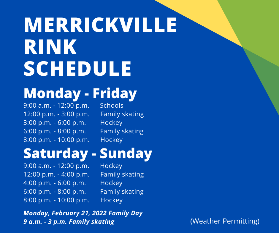Merrrickville Rink 2022 Schedule FB