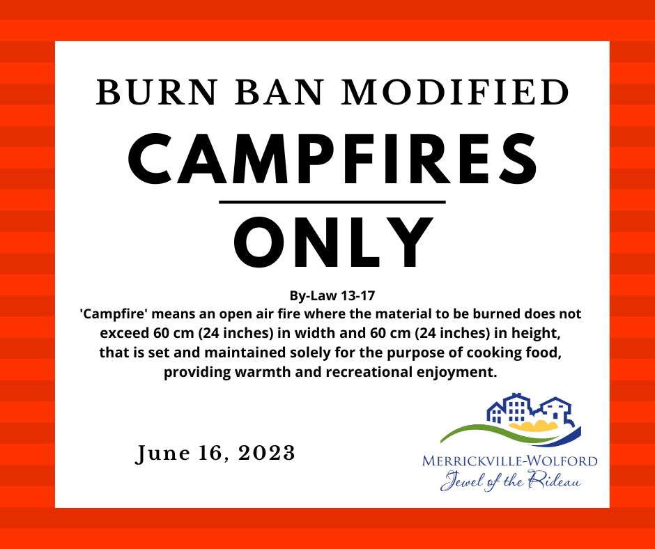 Modified Burn Ban June 16 2023